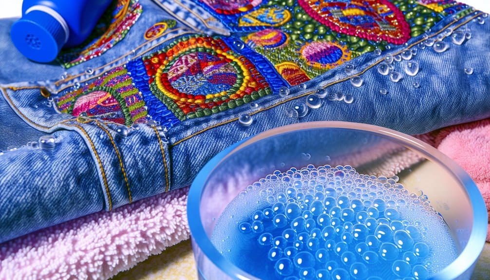 preserve patches through careful washing
