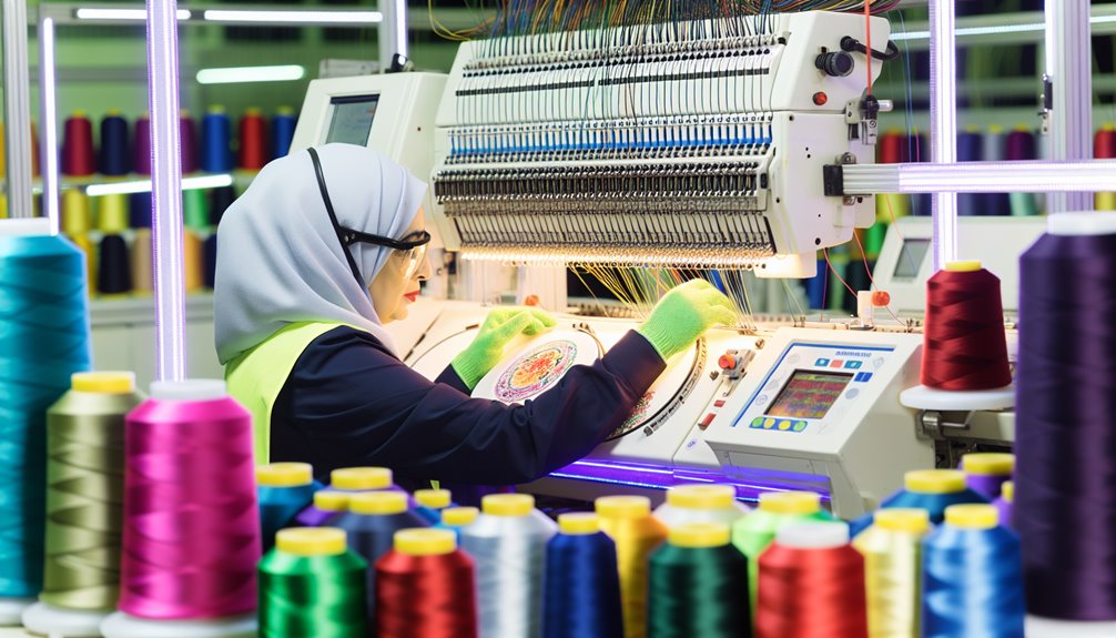 streamlined embroidery production techniques