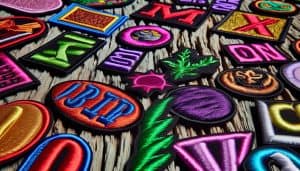 typography enhances patch design